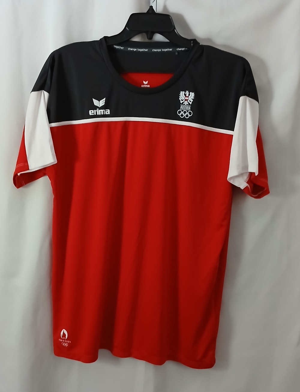 Unisex Multi-Sport Olympic Track Top Mens XXL Short Sleeve Austria Paris 2024